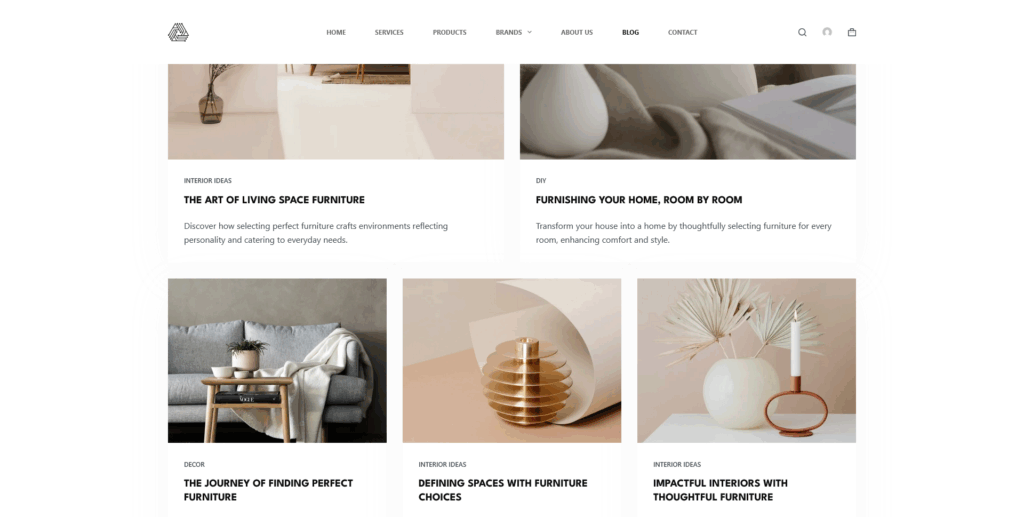 WordPress- RENEKI STORE Blog Page